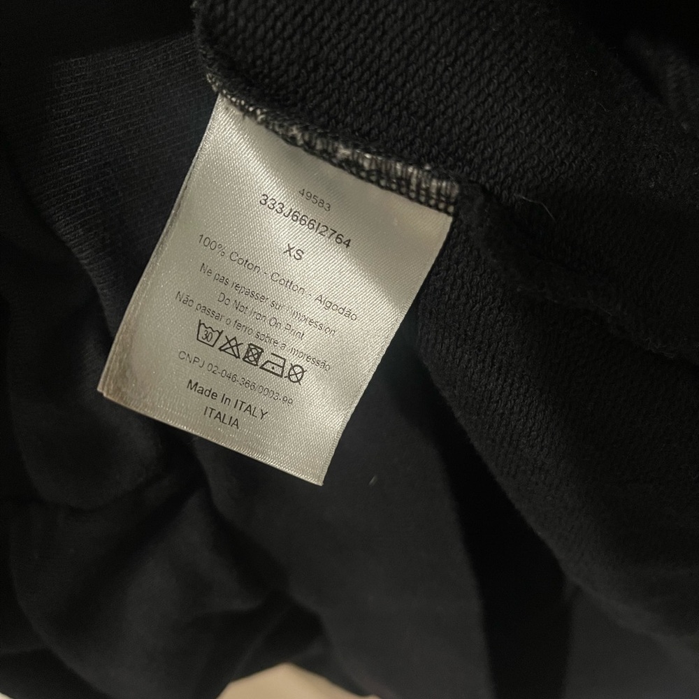 Dior Classic Logo Black Crewneck Sweater - Picture 3 of 4